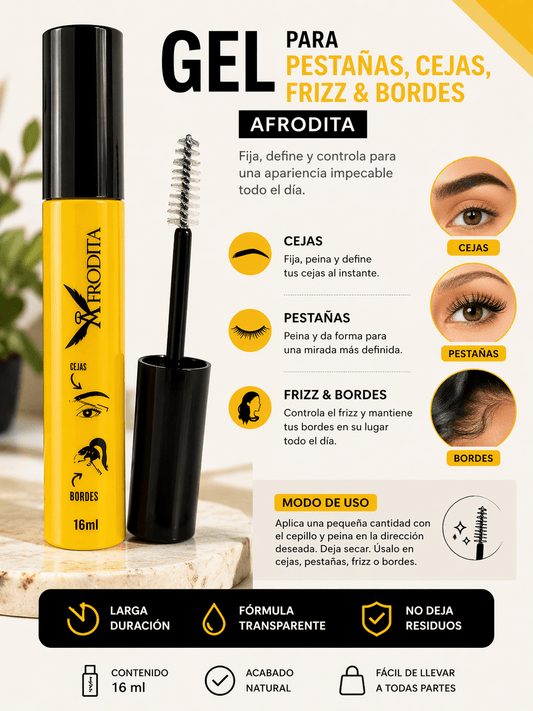 GEL PARA PESTAÑAS O FRIZZ AFRODITA