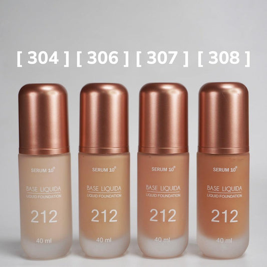 BASE DE MAQUILLAJE LÍQUIDA SERUM 10° – ACABADO MATE 24H CON SPF 20