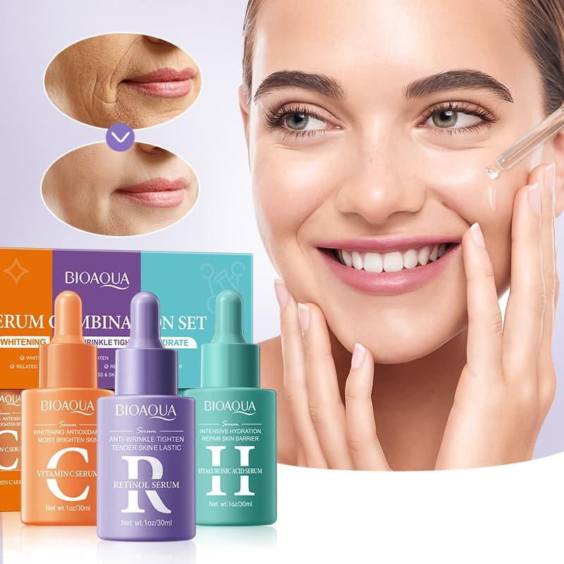 KIT ANTI-EDAD BIOAQUA – TRÍO DE SÉRUMS