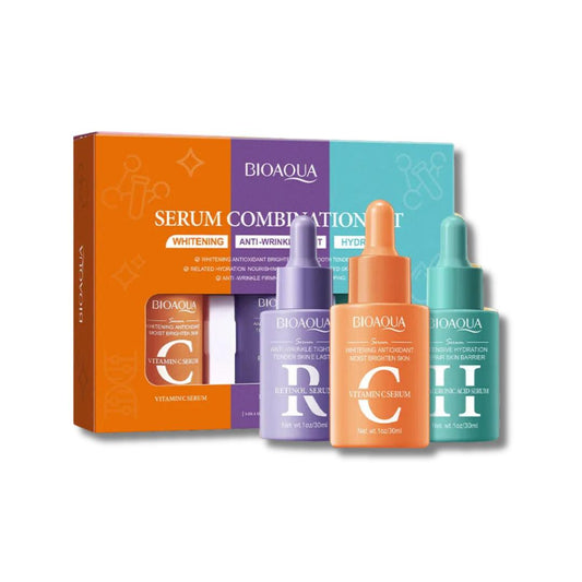 KIT ANTI-EDAD BIOAQUA – TRÍO DE SÉRUMS