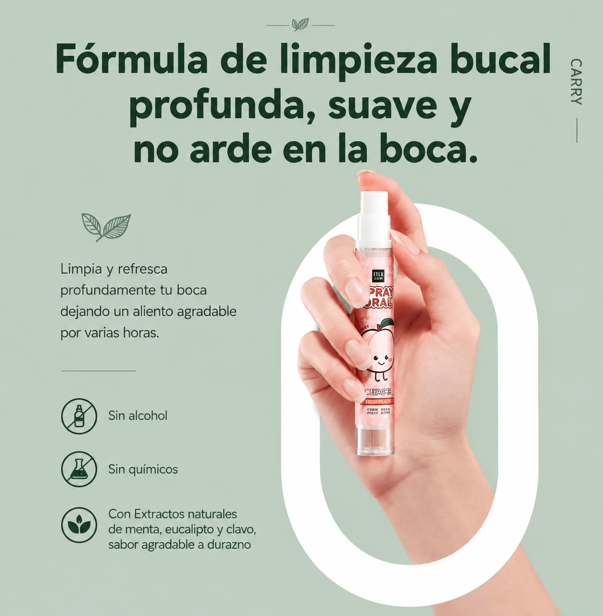 SPRAY BUCAL DURAZNO