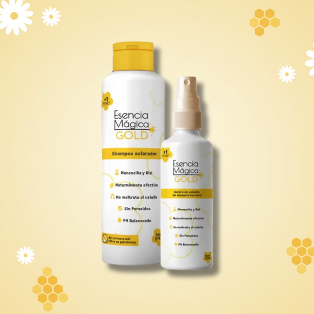KIT GOLD ESENCIA MAGICA ACLARADOR PARA NIÑOS