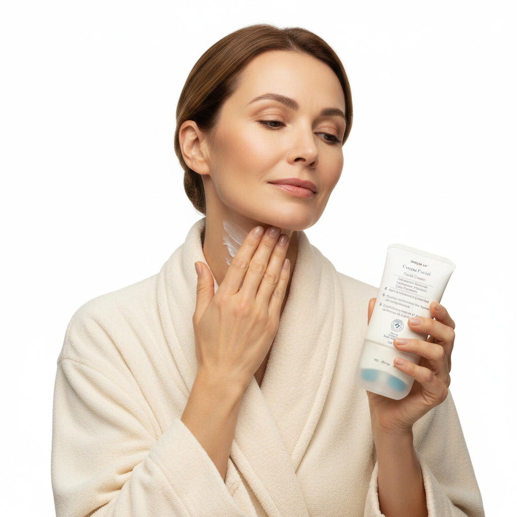 Lifestyle mujer madura con Sérum 10 Crema Facial